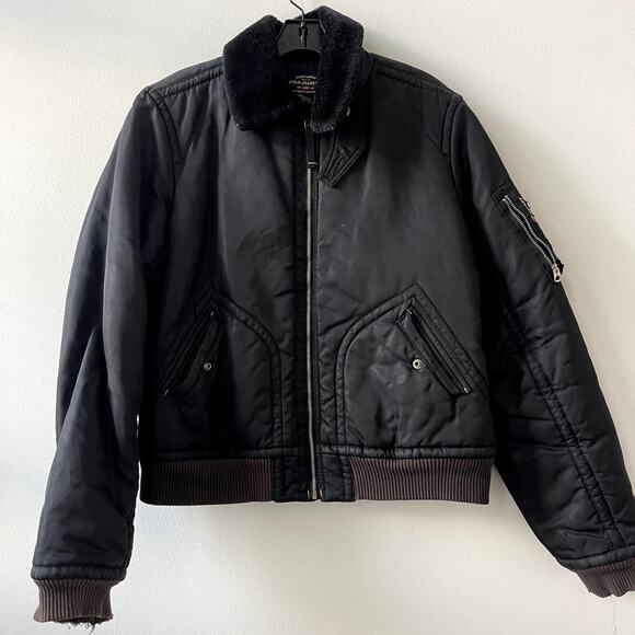 Ralph Lauren Polo Jeans Company Short Bomber with Sherpa Collar - XL - Picture 5 of 14